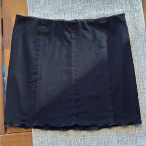 Tiger Mist Cute Black Mini Skirt